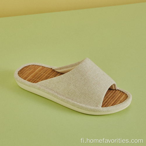 Unisex Summer Linen Bamboo Mat -sandaalit ja tossut